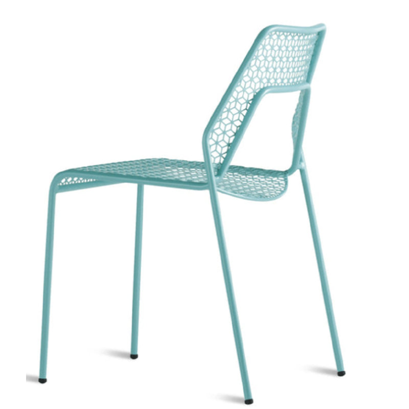 Hot Mesh Outdoor Dining Side Chair, Aqua