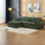 Canapé modulaire vert peu encombrant, tissu durable au design modulaire pour la maison