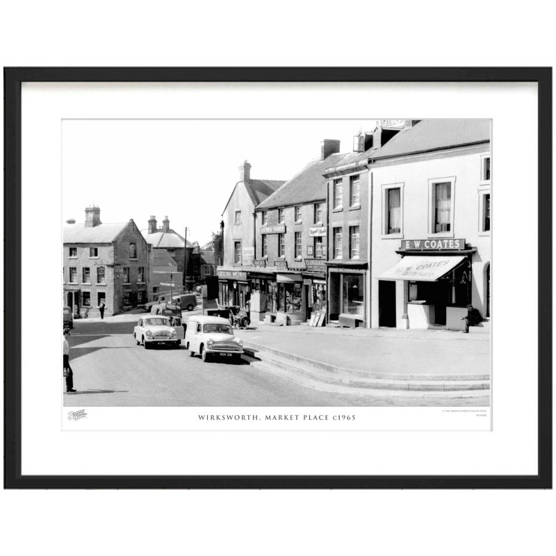 Wirksworth, Market Place C1965 - Single Picture Frame Print, 60cm H x 80cm W x 2.3cm D
