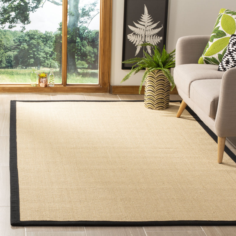 Cayman Natural Fiber Sisal Pile Rug, Rectangle 4' x 6'
