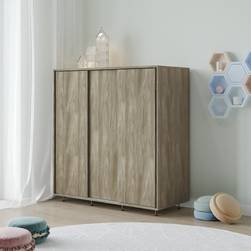 Solid Wood Wardrobe, Oak