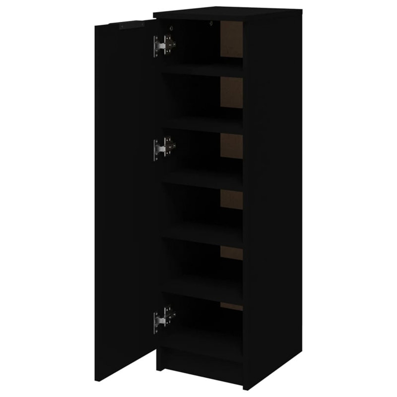 Shoe Cabinet 30x35x100 cm Engineered Wood, Black
