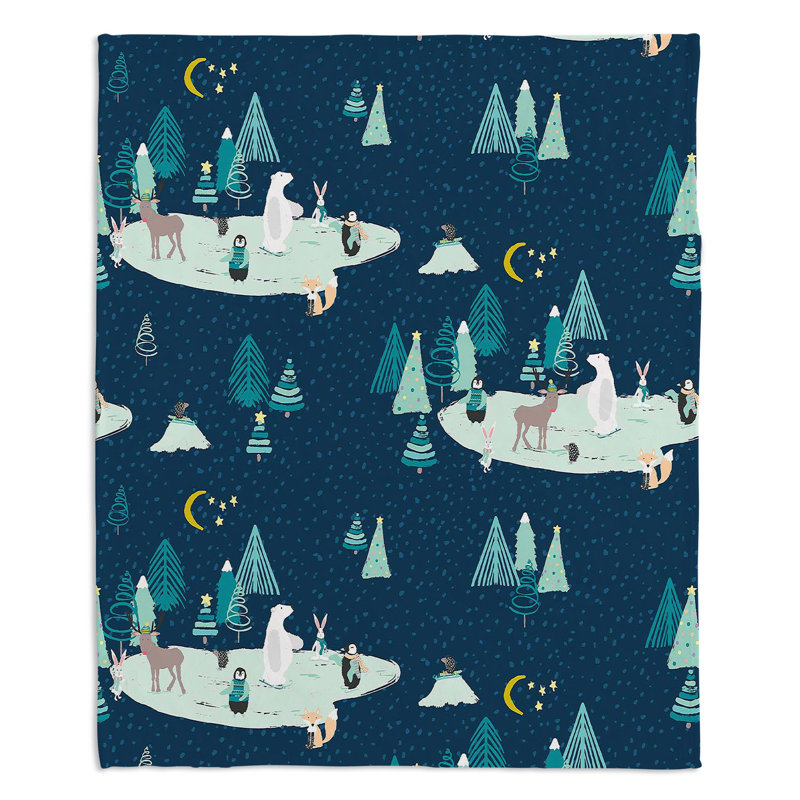  Couverture Wildlife Night, 51 po x 60 po