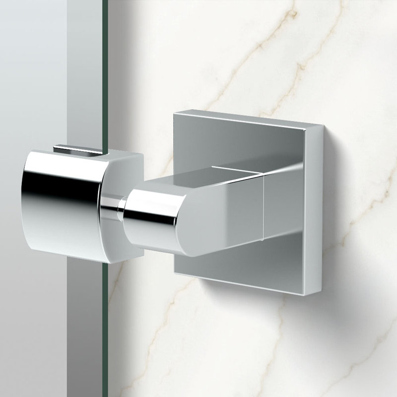 Miroir mural ovale sans cadre Elevate | Miroir de salle de bain pivotant et biseauté, Chrome, H 32 po x l 28,5 po