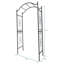 Arche de jardin en métal avec plantes grimpantes thermolaquées de 3,6 pi de longueur x 1,47 pi de largeur x 7,5 pi de hauteur
