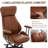High-Quality PU Leather Office Chair with Premium Durable Construction, Silent Wheels, Easy Assembly, Brown-15962265