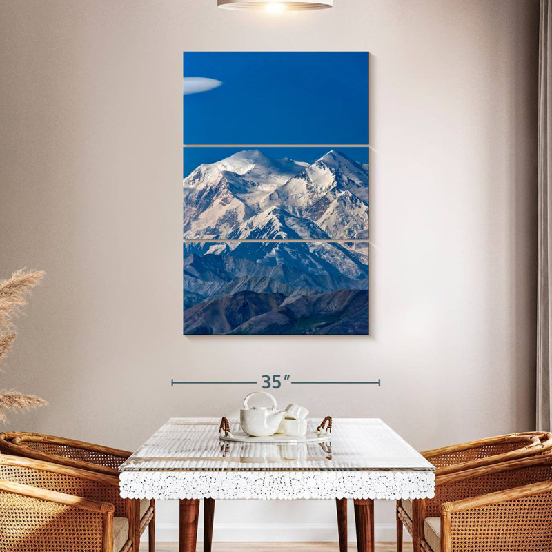 Alvord McKinley Denali Snowy Mountains, H 23 po x l 14 po