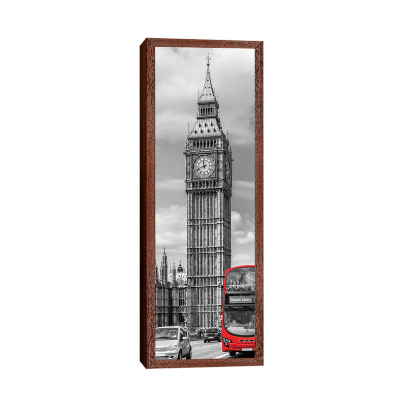 Elizabeth Tower | Vertical Panorama by Melanie Viola - Panoramic Print on Canvas, 121.92cm H x 40.64cm W x 3.81cm D