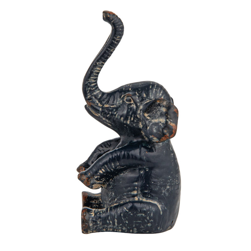 Porte-bagues décoratif en étain en forme d'éléphant