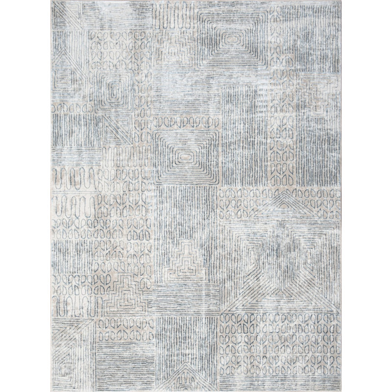 Elegance Blue Area Rug 2 Ft. X 3 - , , Easy To Maintain 2X3 Ft Pattern, And Stain Proof, Rectangle 1'11" x 3'