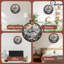 Horloge murale montagne paysage neige hiver