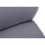 2 chaises de cuisine rembourrées 2 pièces, gris, structure en métal noir, 39 po de hauteur, pour une housse de salle à manger en similicuir, support, hauteur, cadre élégant