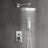 Wall Mounted Complete Shower System with Anti-Scald Pressure Balance Valve-91973259