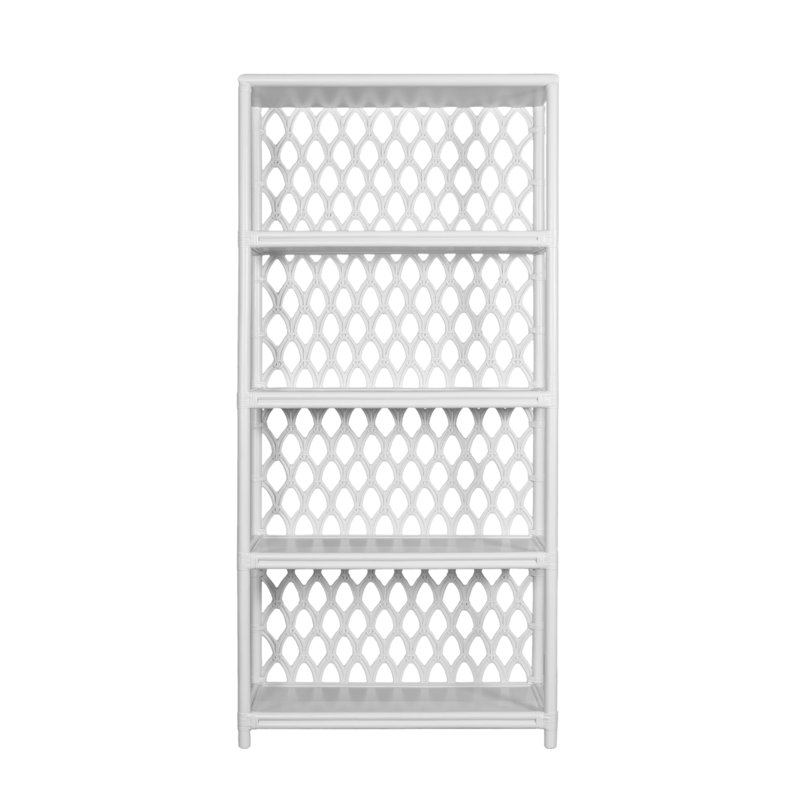Casablanca 75.5" H x 35.5" W Standard Bookcase, Bright White