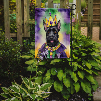 Double Sided 15.5'' H x 11.25'' W Polyester Mardi Gras Garden Flag