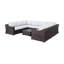 Saffi Wicker Fully Assembled 6 - Person Seating Group with Cushions-1572967903-1563894899