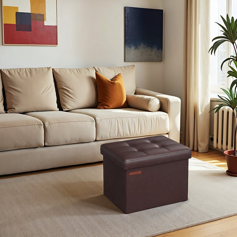 Petit repose-pieds pliant avec rangement, repose-pieds cubique, pour le salon, dortoir