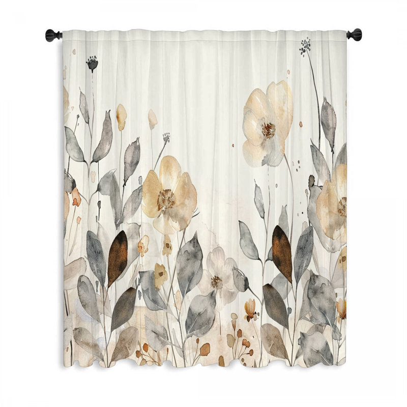 Rideau transparent en polyester Markysha, L 50 po x L 96 po