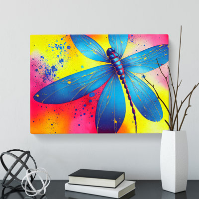 Dragonfly Splash Vol.1 Abstract - Wrapped Canvas