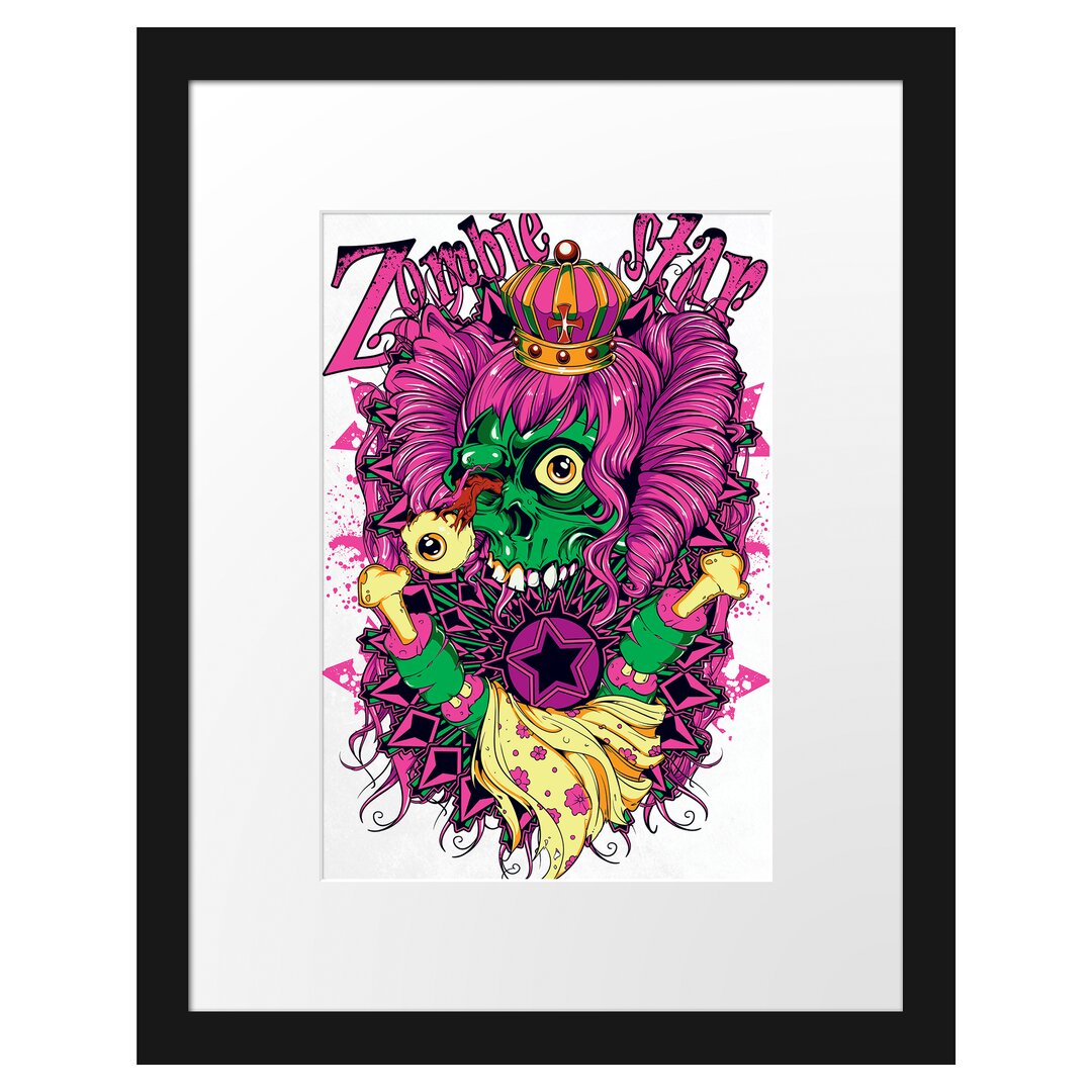 Gerahmtes Poster Lsd-Zombie White