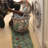 Ottohome Non-Slip Floral Leaves Area Rug For Living Room, Hallway, Entryway Rug, Seafoam Green-411517530