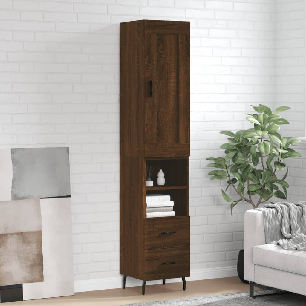 Vidaxl Highboard 34.5X34x180 Cm Engineered Wood 269