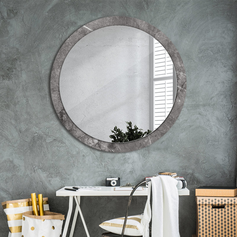 Huldar Glass Flat Wall Mirror, 100cm H x 100cm W