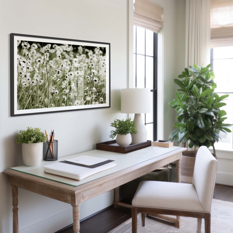 Wild Flowers Print by Carly Tabak, Black Wood, 36" W x 26" H