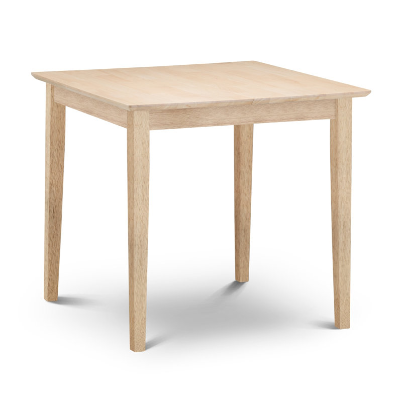 Cohan Extendable Solid Wood Top Dining Table, Rubberwood