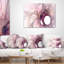Ailes d'ange fractales mauve clair - coussin imprimé abstrait