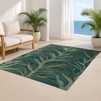 Tapis intérieur et extérieur bleu Nature