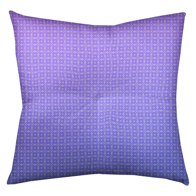 Coussin Katelyn Elizabeth, 30 po x 30 po, Bleu / Mauve