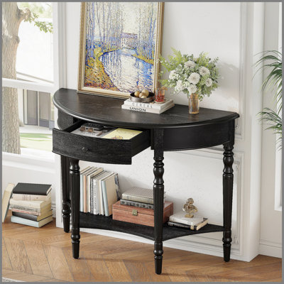 Console de style campagnard avec tiroir et tablette Farmhouse