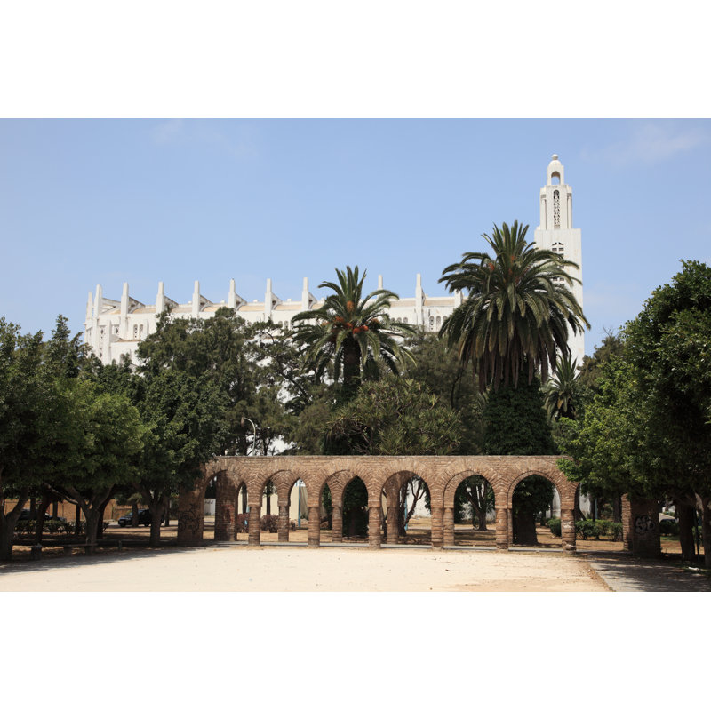 Cathedral In Casablanca, Morocco by Typhoonski - Wrapped Canvas Print, 30cm H x 46cm W