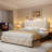 Queen Size Velvet Upholstered Storage Platform Bed Frame with Adjustable Height Headboard, LED Lighting, Charging Station and 11.8" Underbed Storage, No Box Spring Needed-2113428762-2113428759