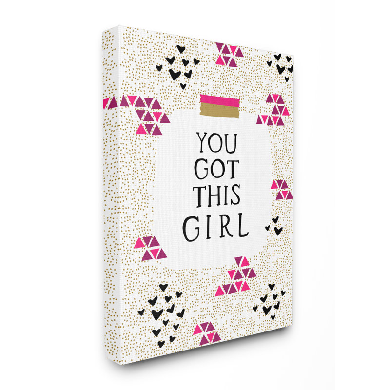 « you is the glam », art textuel, Toile tendue, H 20 po x l 16 po x P 1,5 po