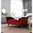 Extra - Long 65 Inch Red Velvet Entryway Bench With Storage And Style, 49.85 In Deep, 18.81 Wide, 16.8 High, 48.05 Lb Multi Purpose For Living Room, Spacious Seating, Depth, Width, Height,-1238437888
