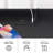 Geil 2 - Drawer Nightstand with Charging Station and LED Lights, End Table with 2 Drawers and Storage-1513048408