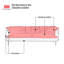 Causeuse-coussin standard en cuir véritable vert