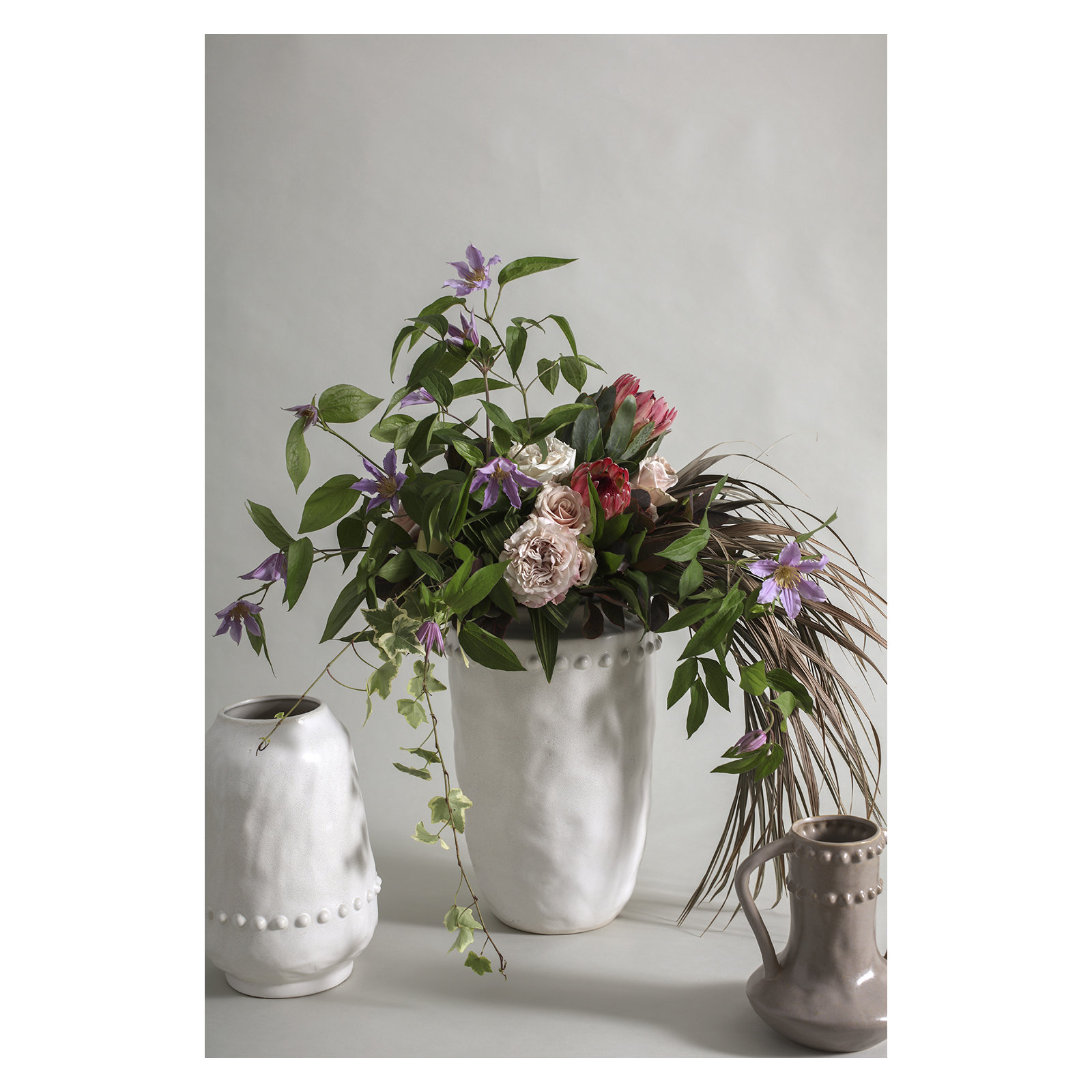 Tylea 18.5'' Handmade Ceramic Table Vase
