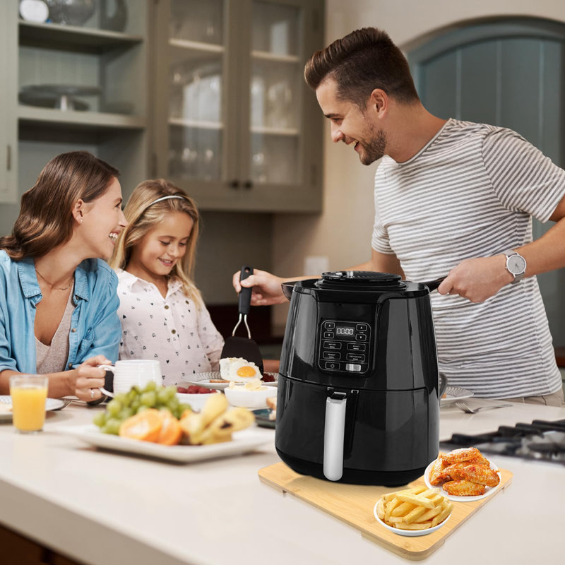 Curseur d'appareil en bambou à plateau tournant sur 360 ° pour appareils de cuisine, pour accessoires de machine à expresso, naturel