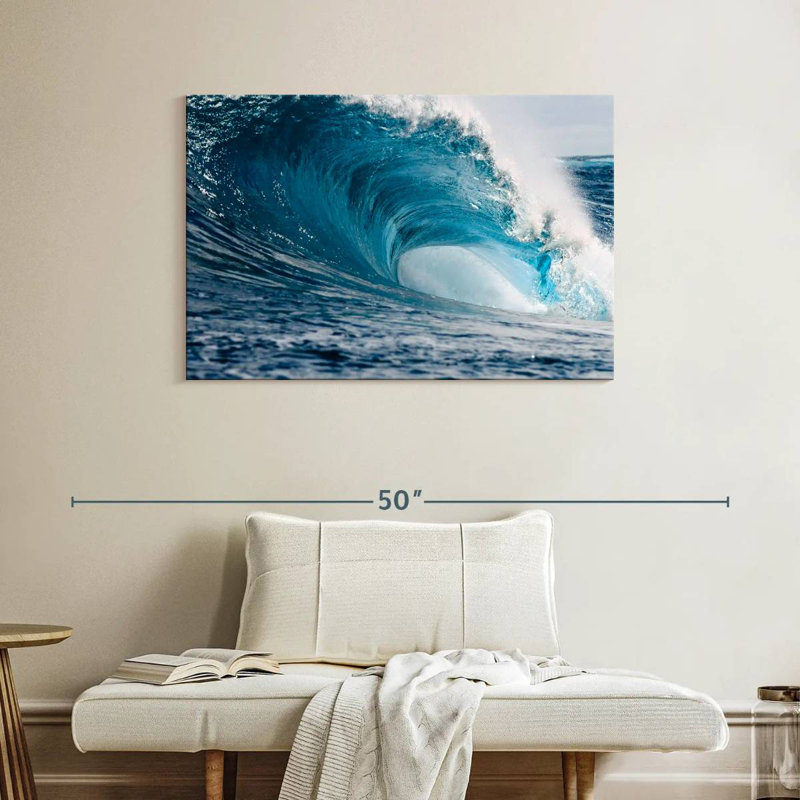 Gillard Powerful Blue Wave, 26" H x 39" W