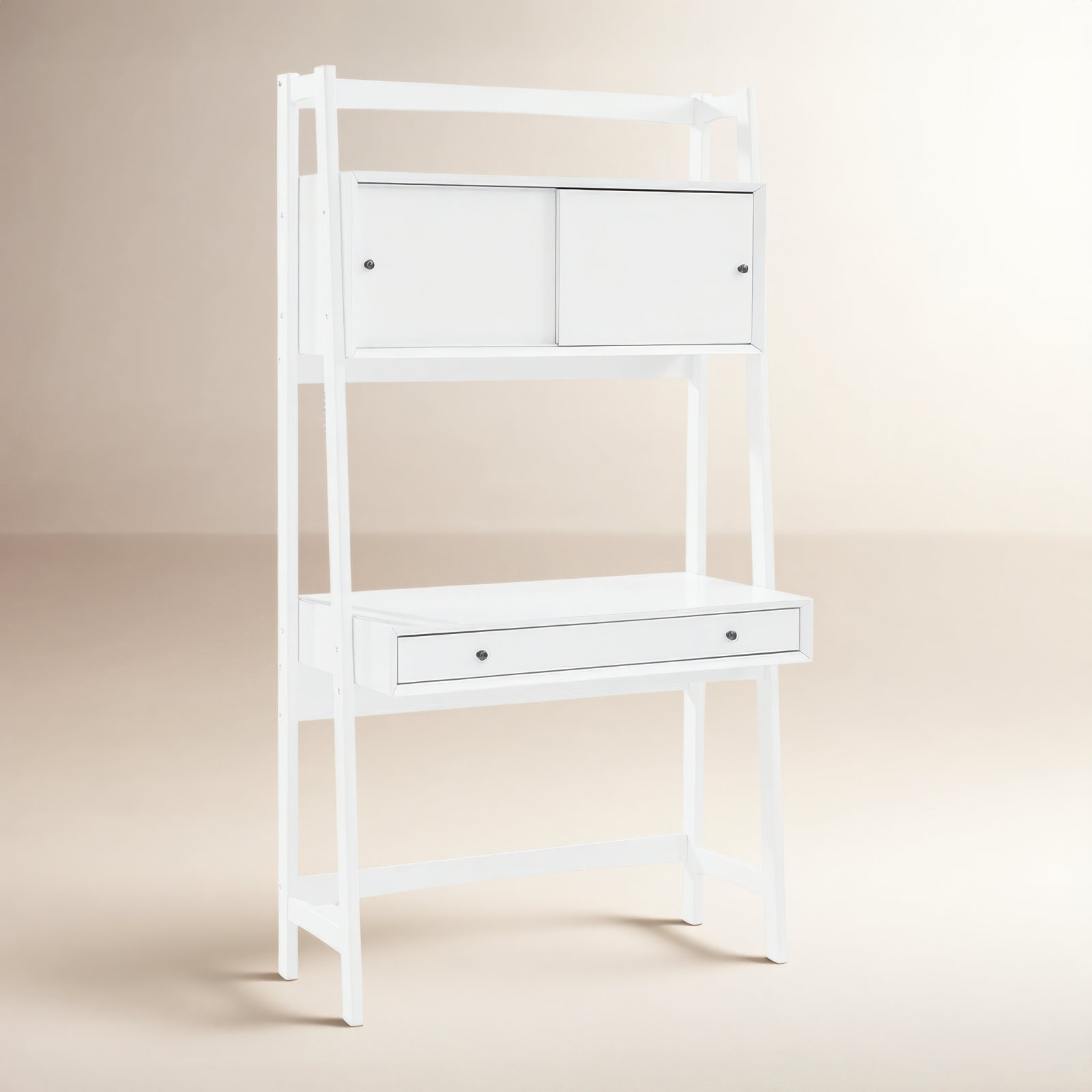 Stiles Leaning / Ladder Desk, White