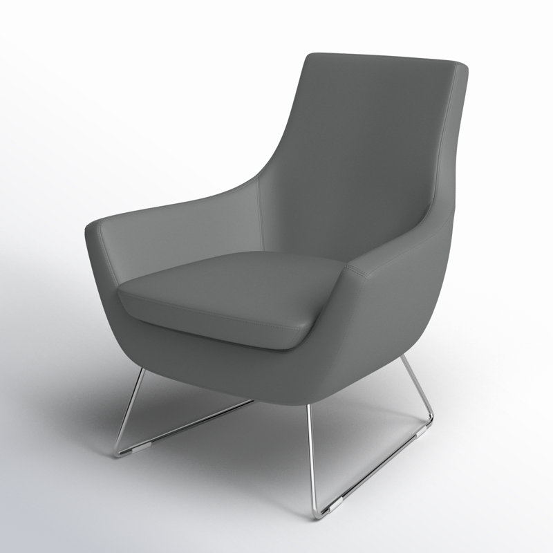 Lakewood Upholstered Accent Chair, Gray