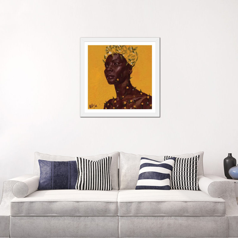 Sprout par Adekunle Adeleke-reproduction d’art, Papier encadré blanc, Blanc, H 24 po x l 24 po x p 1 po