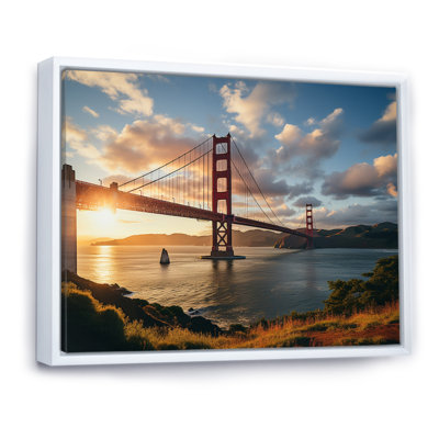 «Golden Hour At The Golden Gate II», reproduction sur toile