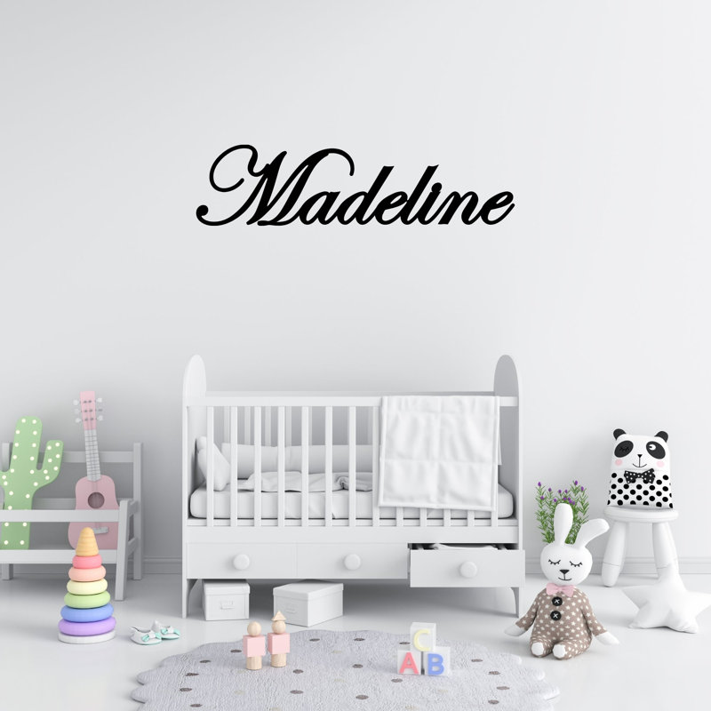 Nom personnalisé personnalisé pour chambre de bébé, 4" H x 16" W