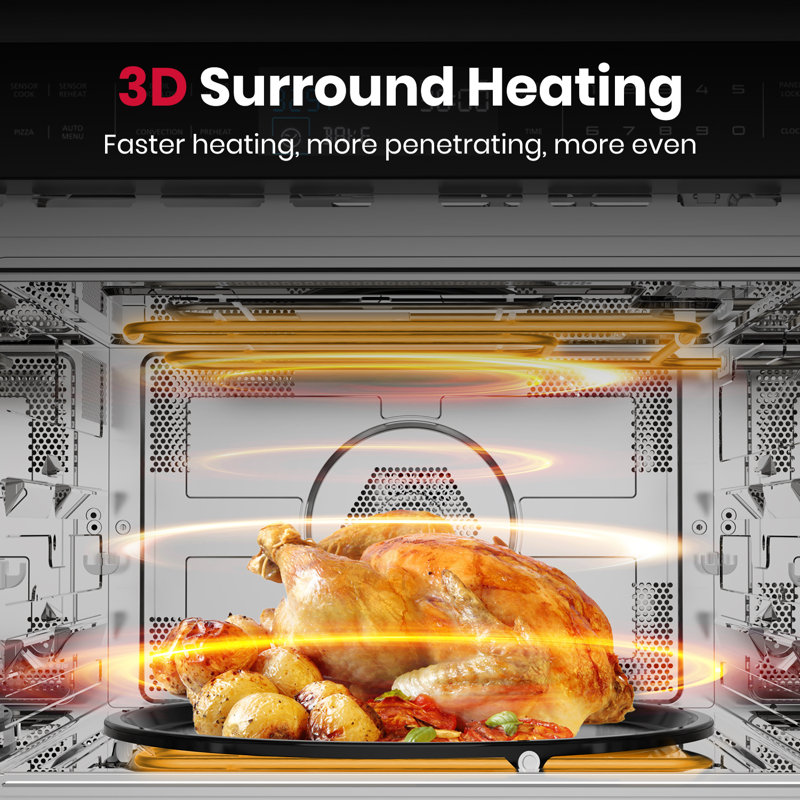 24 Inch 1.6 Cu. Ft. Built-in Convenction Microwave Oven in Stainless Steel