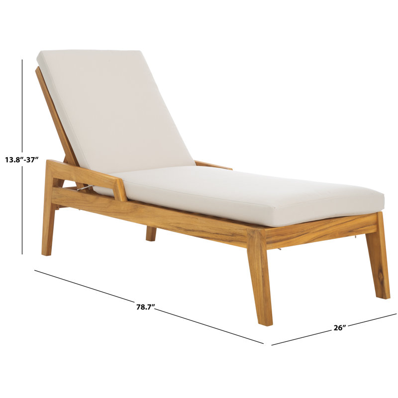 Caledonia Brazilian Teak Chaise Lounge