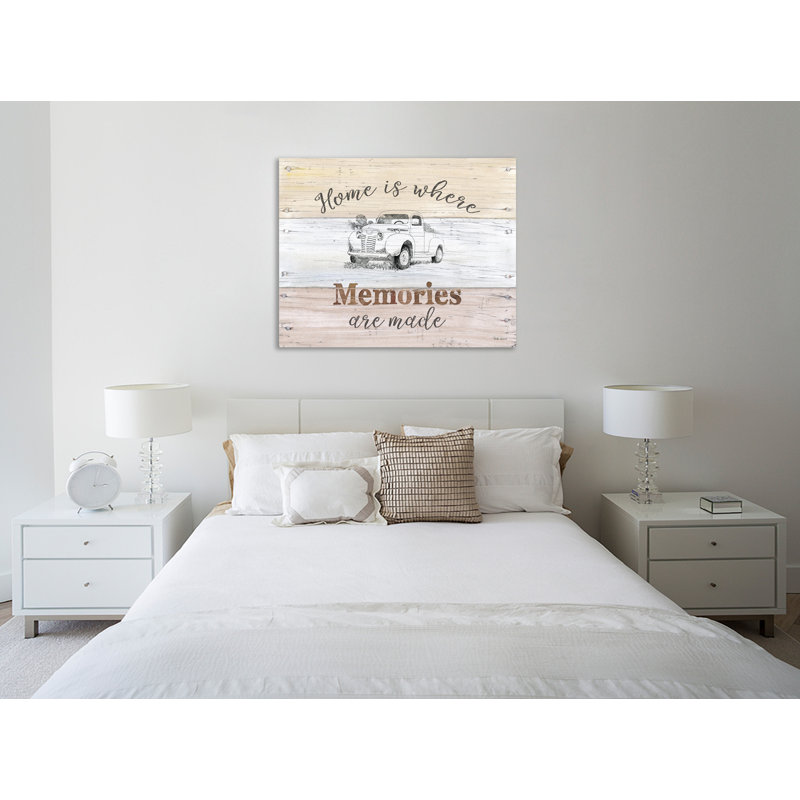 «Farmhouse II» par Beth Grove - reproduction d'art sur toile tendue, H 32 po x l 40 po x P 1,5 po